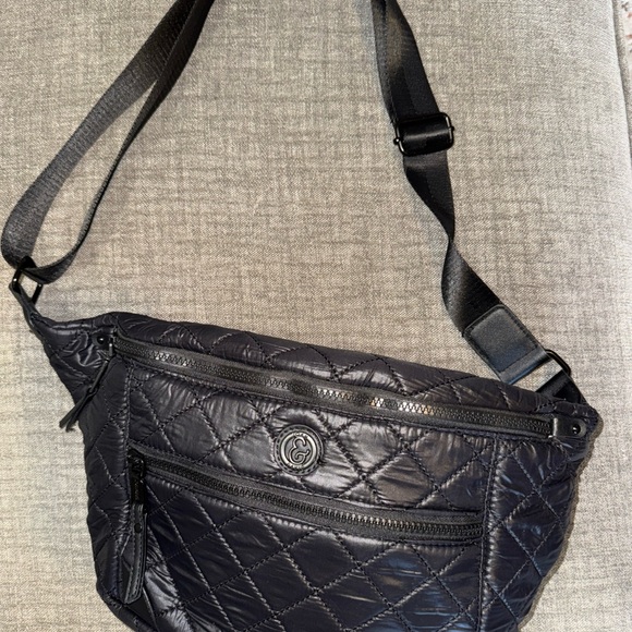 Joan & David Black Quilted Crossbody Bag - Picture 6 of 6